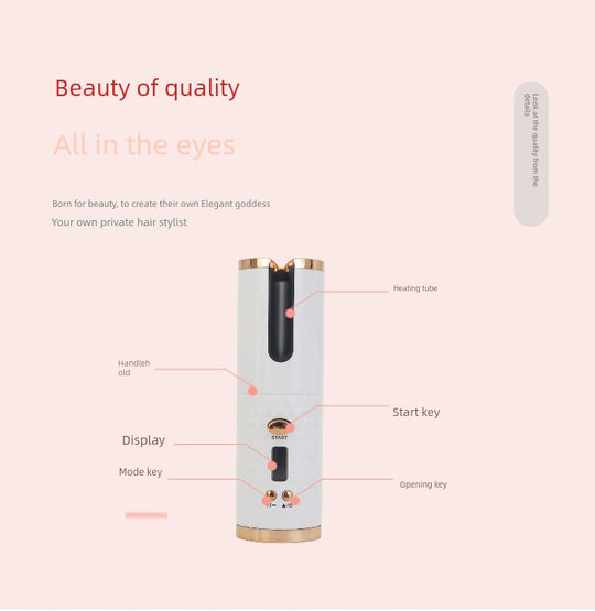 Wireless Hair Curler Cross-Border Fully Automatic Hair Curler USB Charging Bean Bag Portable For Home Hair Curler