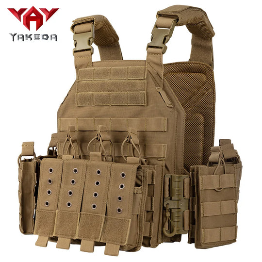 Quick dismantling tactical training vest outdoor CS protective equipment combat vest camouflage suit