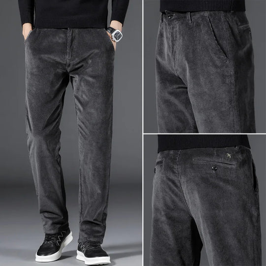 Men Clothing 2022 Autumn Winter Elastic Fashion Thick Corduroy Pants