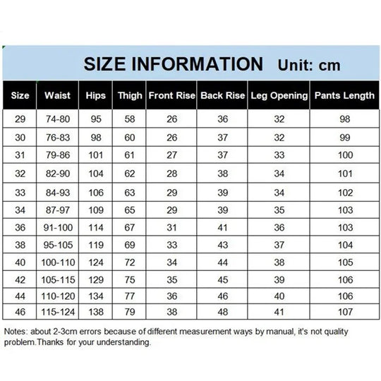 Stretched Casual Men Cotton Trousers Loose Plus Size 46 44 42 40