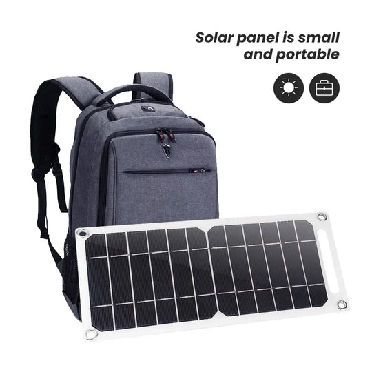 USB 5V Solar Panel   System with Camping Charging for Power Banks and