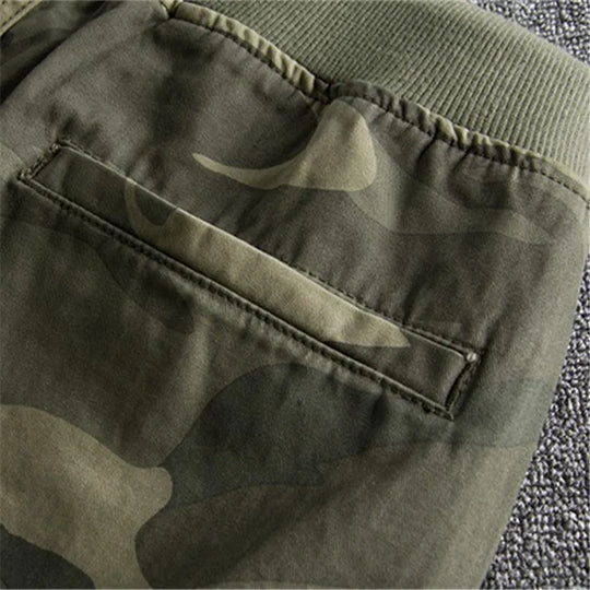 2024 Summer Men Camouflage Shorts Casual Elastic Waist Comfort Loose
