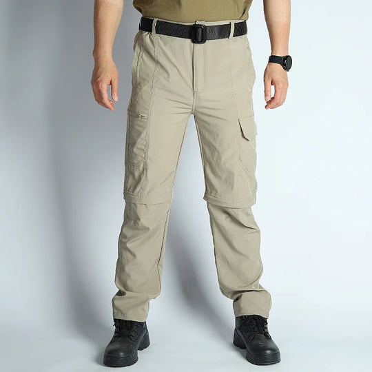 Men's Hiking Pants Convertible Zip Off Lightweight Waterproof Quick Dry Outdoor Fishing Travel Safari Camping Detachable Trouser