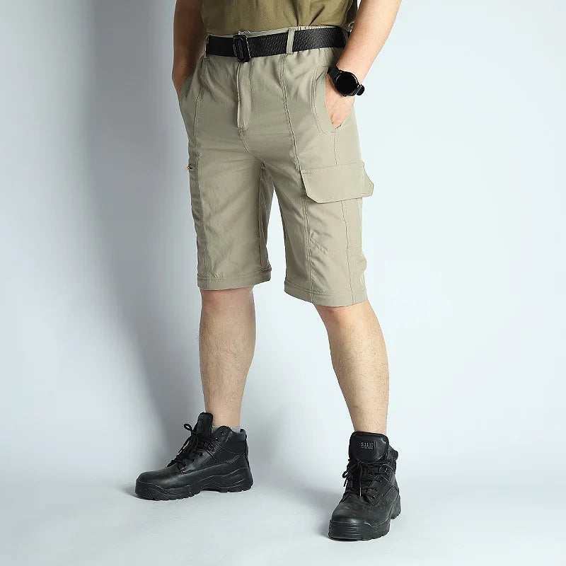 Men's Hiking Pants Convertible Zip Off Lightweight Waterproof Quick Dry Outdoor Fishing Travel Safari Camping Detachable Trouser