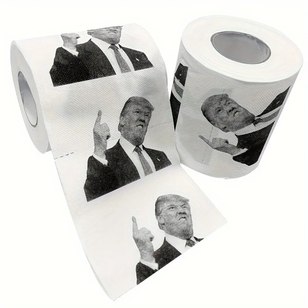 Trump Finger Print Novelty Toilet Paper Roll - Funny & Creative Gift