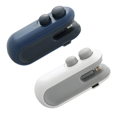 Bag Sealer 2 in 1 Rechargeable Bag Sealer Heat Seal With Cutter