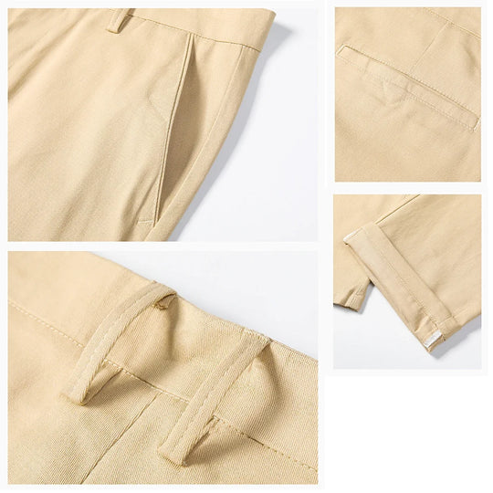 98% Cotton Men's Chinos & Casual Pants, Khaki Pants, Loose Straight ,