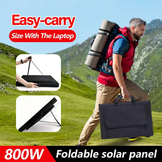 800W Solar Panel Kit Complete Camping Foldable Solar Power Station