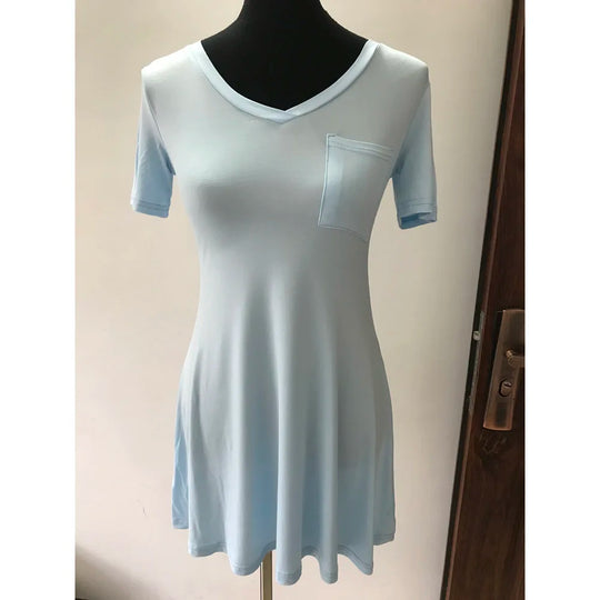 Short Sleeve Summer Dresses Women Casual Loose T shirt Dress