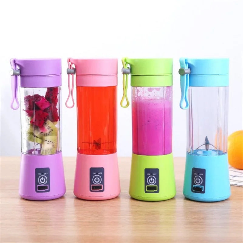 Mini Juicer Blender Portable Electric Juicers USB Rechargeable Blender Cup For Home Use Smoothie Maker Blender