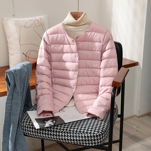 2024 New Arrivals Autumn Winter Warm Women White Duck Down Slim