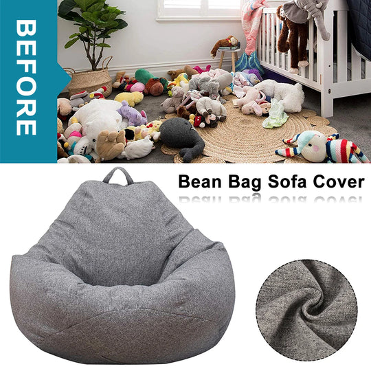 Lazy Sofa Cover Large Without Filler Bean Bag Cover Comfortable Outdoor Bedroom Lazy Seat Bag Tatami Living Room Beanbags