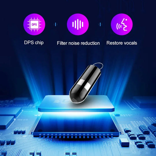 Mini Voice Activated Recorder Digital Audio Recording Keychain Device Wearable Sound Professional Micro Dictaphone STTWUNAKE