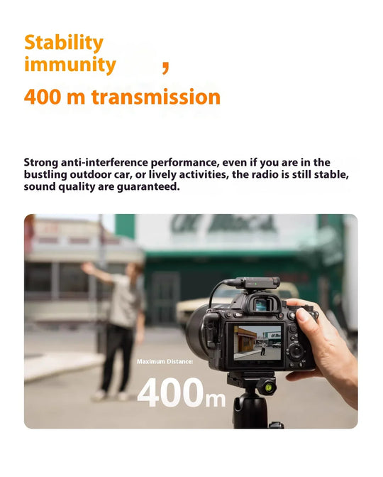 DJI Mic Mini 2TX 1RX add Charging Case Two-Level Active Noise Cancelling 48-Hour Operation High-Quality Audio Stable Transmissio