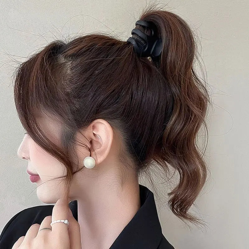 4/5/7Pcs Headwear Set Women Fashion Claw Clip Coffee Black Acrylic