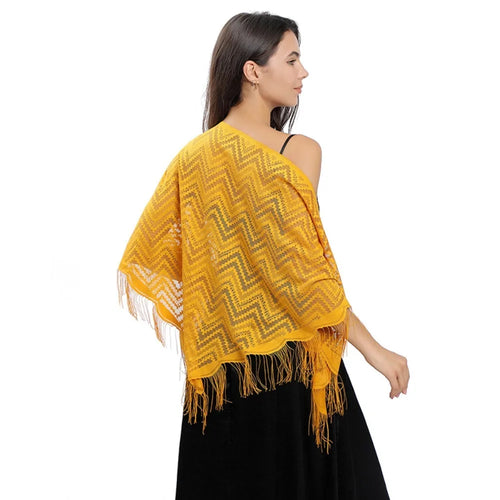 Triangle Scarf Fashion Lace Shawls Lady Cape Wraps Pure Color Wedding