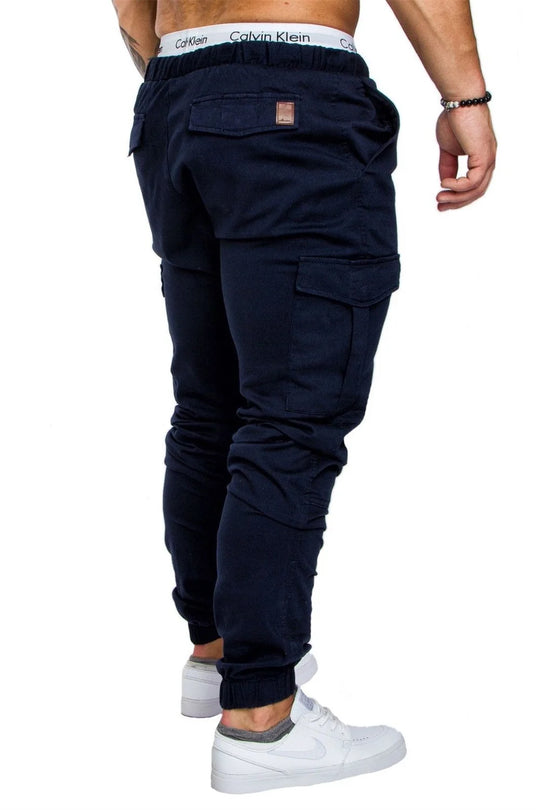 S-5XL New Men's Cargo Pants Tooling Multi Pocket Trousers Woven Fabric