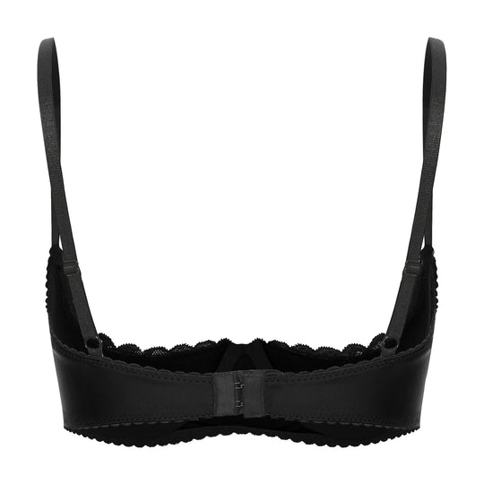 Sexy Lace Bra Women's Lingerie Underwire Half Cup Push Up Brassiere