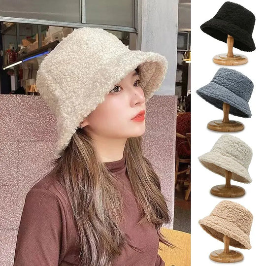 Unisex Harajuku Bucket Hat Solid Men Fishing Fisherman Hat Autumn