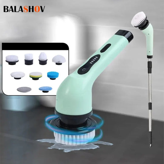 9-in-1 Electric Cleaning Brush Electric Spin Cleaning Scrubber