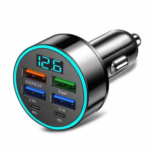66/75W USB Car Charger Type C Fast Charging Phone Adapter For Xiaomi