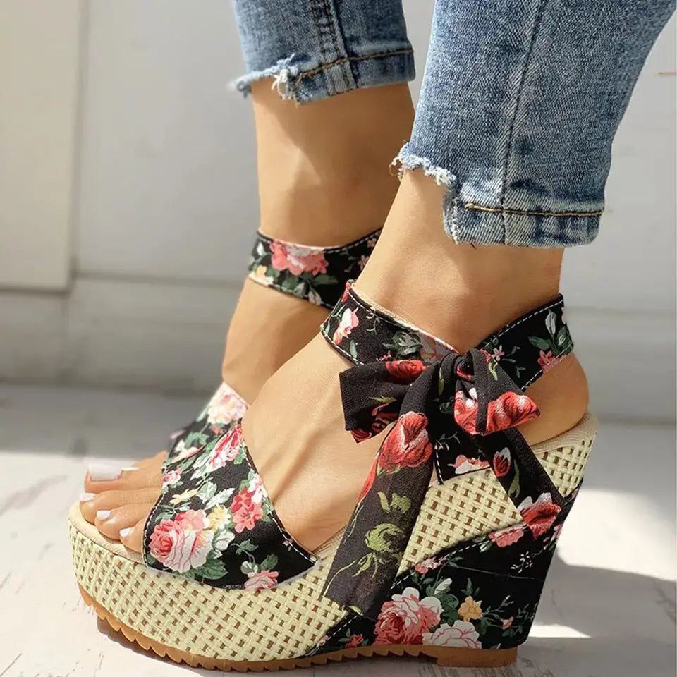 Shoes for Women Leisure Women Wedge Heel Shoes 2024 Summer Sandals Party Platform Open Toe Sandalias De Mujer 35-40