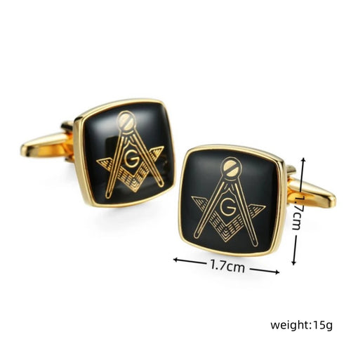 Hot Fashion men cuff links freemasonry cufflinks masonic cuff buttons