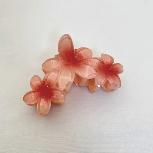 1pc Conjoined egg flower claw clip beach vacation flower hair clip,