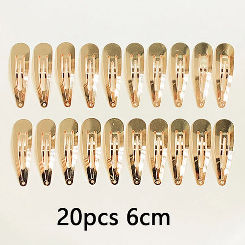10/20/30pcs/set Women Silver Gold Black Waterdrop Shape Basic Alloy