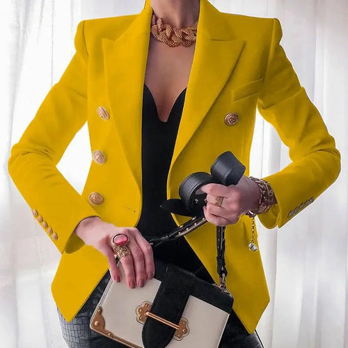 Black Blazers Women 2023 Single-button Outwear All-match Long Sleeve