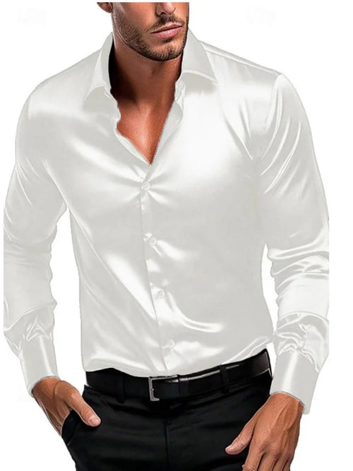 New business gentleman social fashion design shirt top Men's