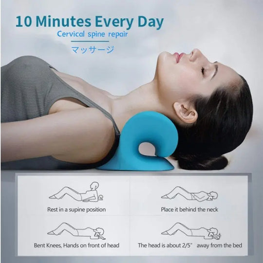 Neck Shoulder Stretcher & Massage Pillow