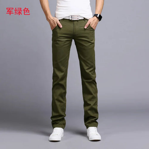 8 Color Classic Casual Men Pants Spring Autumn New Business Fashion