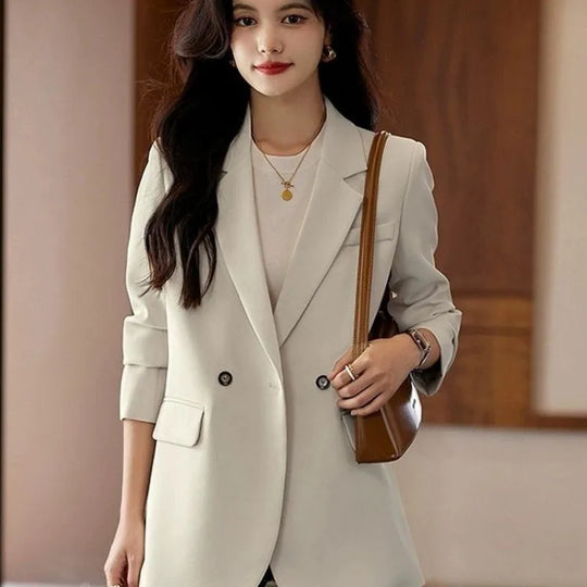 Suit Jackets Women Clothing Blazer Spring Autumn Coat Korean Chic Long