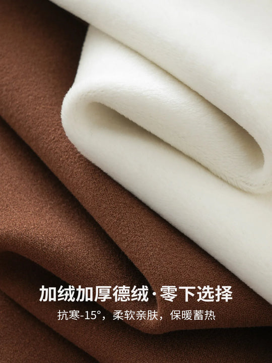 DUKEEN Fleece Half-Turtleneck Dralon Sweatshirts for Men Autumn and