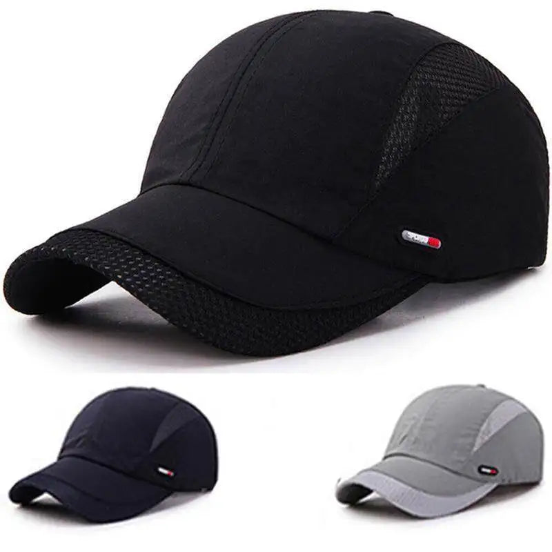 1pc Unisex Breathable Mesh Baseball Cap, Adjustable Quick-Dry Sports