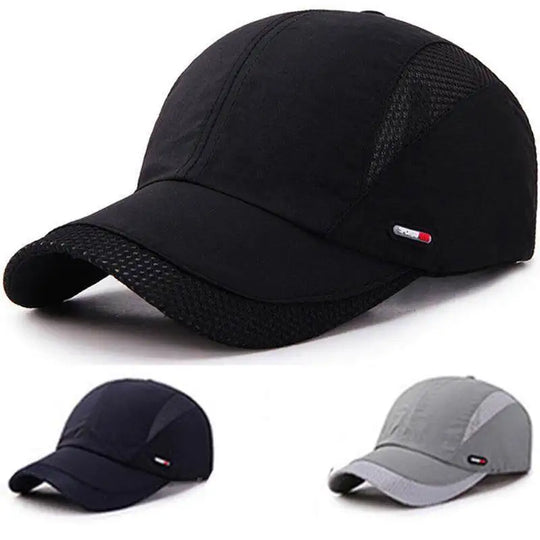 1pc Unisex Breathable Mesh Baseball Cap, Adjustable Quick-Dry Sports