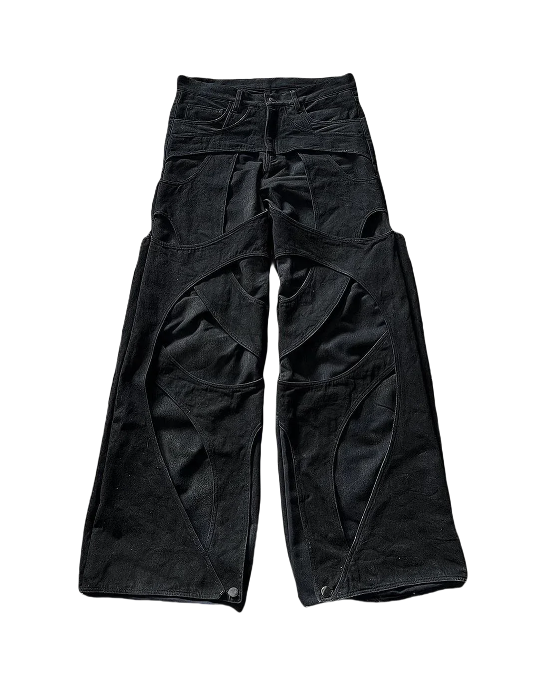 Black Ripped Y2k Baggy Jeans Harajuku Hip Hop High Waist Denim Pants