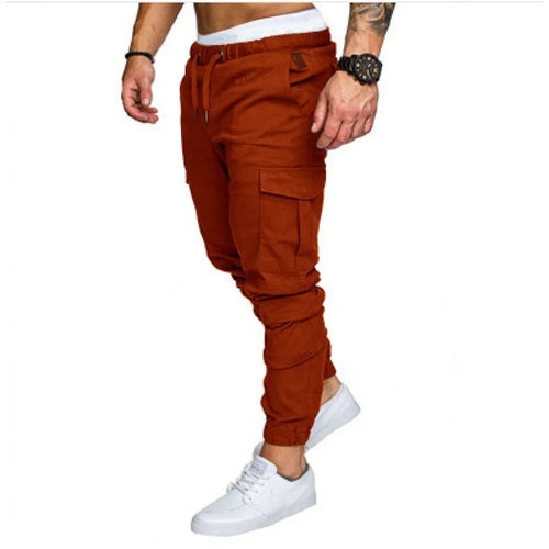 New Men's Cargo Pants Tooling Multi Pocket Trousers Woven Fabric