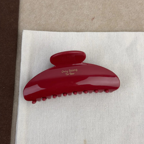 French Red Collection! Large Grip Letters Gold Label Back Head Updo