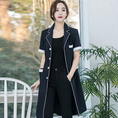 New Lab Coat High Quality Spa Uniforms Tattooist Work Clothing Scrubs
