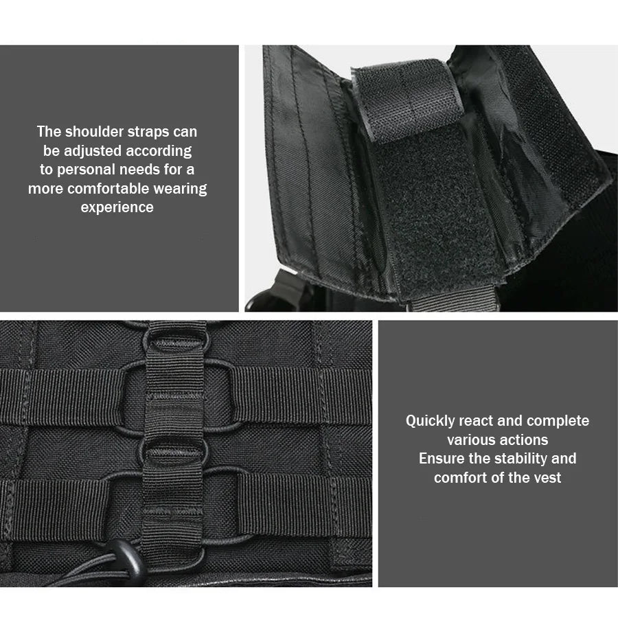 Quick dismantling tactical training vest outdoor CS protective equipment combat vest camouflage suit