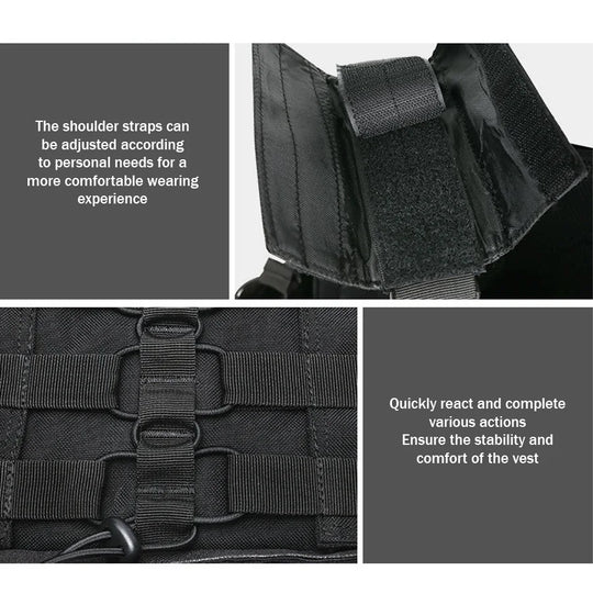 Quick dismantling tactical training vest outdoor CS protective equipment combat vest camouflage suit