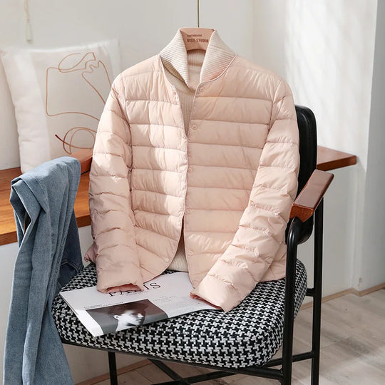 2024 New Arrivals Autumn Winter Warm Women White Duck Down Slim