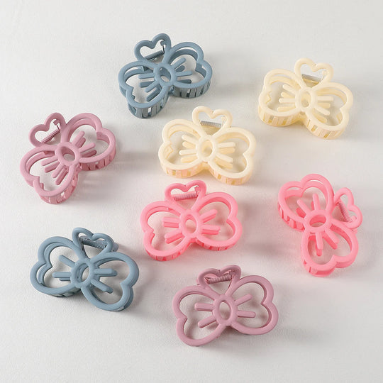 New Candy Color Cat Bow Hair Clip Plastic Claw Clip Fashion Crab Hair