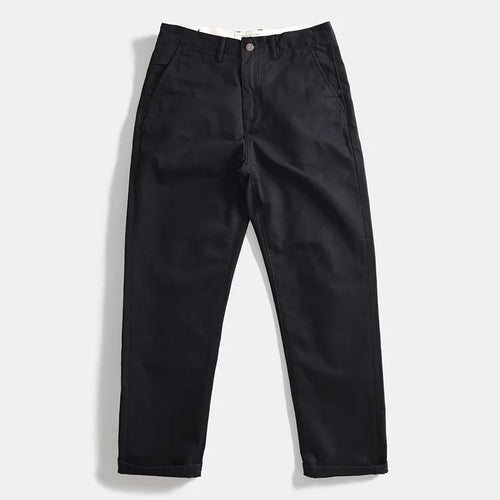 2025 Spring and Autumn New American Retro Woven Twill Chino Cargo