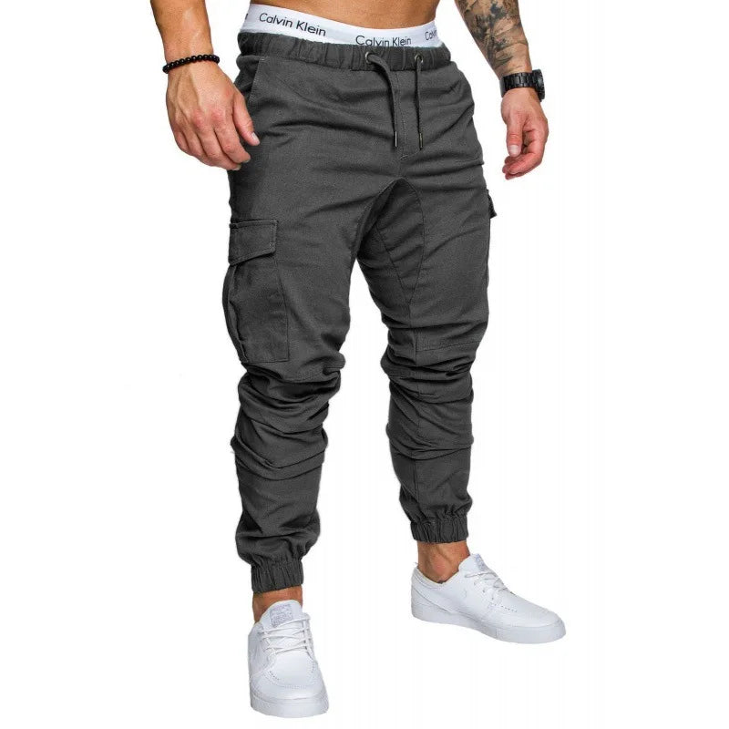 New Men's Cargo Pants Tooling Multi Pocket Trousers Woven Fabric