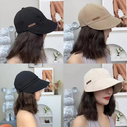 Women's Foldable Sunhat Summer Outdoor Beach Fisherman Hat Sunscreen