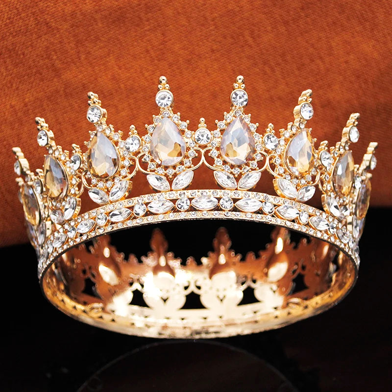Queen King Tiaras and Crowns for Birthday Party Cake Crown Topper Bridal Wedding Crown Girls Tiara Hair jewelry Accessories