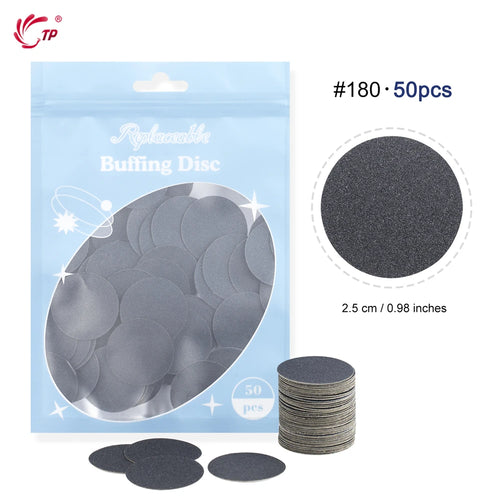TP 50pcs Discs Pedicure Tools Foot Care Files Dead Skin Callus Remover